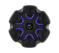 Machine de boxe musicale intelligente avec 2 paires de gants de boxe pour adultes et enfants, machine de boxe avec musique, équipement d'entraînement avec 9 vitesses, 9 niveaux de luminosité