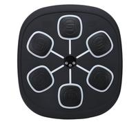 Machine de Boxe Musicale Intelligente, Entraîneur de Poinçonnage en Mousse PU à Haute élasticité pour Salle de Sport à Domicile, équipement de Boxe Cible LED pour Adultes, Noir