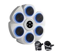 Machine de boxe musicale intelligente, machine de boxe musicale sans fil avec 9 modes | Entraîneur mural pour sculpter fitness famille de vacances
