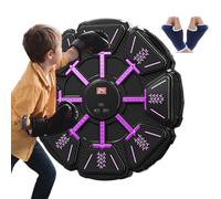 Machine de Boxe Musicale Intelligente,Simulateur de Punch sans Fil avec Musique Intégrée | Équipement d'Entraînement de Boxe Murale | pour Entraînement Fitness Sport à la Maison ou au Bureau