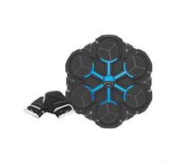 Machine de boxe musicale interactive avec compteur de frappe LED en temps réel, entraînement de boxe sonore avec lumières vives et commentaires audio, comprend des gants, parfait pour les débutants (2