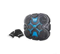 Machine de boxe musicale interactive avec compteur de frappe LED en temps réel, entraînement de boxe sonore avec lumières vives et commentaires audio, comprend des gants, parfait pour les débutants (1