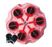 Machine de boxe musicale - Jeu de boxe à montage mural | Jouets de poinçonnage intelligents avec gants de boxe, jouet de sport sans fil, machine de boxe avec musique intelligente