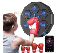 Machine De Boxe Musicale, Machine De Boxe Murale, avec LumièRe LED/Bluetooth, Volume StéRéO RéGlable, pour Exercice à Domicile/Soulagement du Stress/AméLioration De L'Acuité