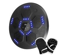 Machine de boxe musicale - Machine de boxe murale, équipement de frappe d'entraînement | Machine de poinçonnage de cible de boxe électronique avec Modes d'éclairage, Boxer musical réglable pour l'entr