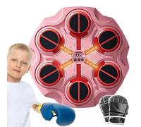 Machine de Boxe Musicale - Machine de Boxe Murale, Machine de Boxe Intelligente Avec Musique | Mitaines Inclus Musculation Force, Poinçonneuse Enfant Pour Étude, Chambre