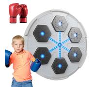 Machine de boxe musicale - Machine d'entraînement de boxe avec lumières | Machine de boxe électronique avec objectif mural, machine de boxe avec musique intelligente pour la maison, machine de boxe