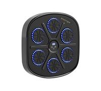 SPORTNOW Machine de Boxe Musicale, Boxe Mural Musique, avec 9 Vitesses et Modes, Bluetooth, Gants de Boxe Respirants, entraîneur de Boxe électronique, Noir