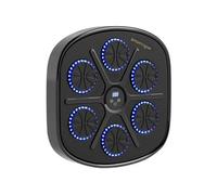Machine de boxe musicale murale avec lumières - 9 vitesses, modes, Bluetooth - gants - noir Noir G