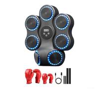 Machine de boxe musicale pour adultes, pour entraîneur de frappe interactif intelligent, cible de boxe, support mural, tapis de score électronique pour entraînement à domicile (basique + enfant adulte