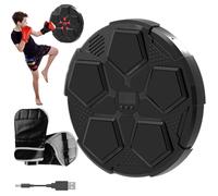 Machine de boxe musicale pour enfant | Entraîneur de frappe musical mural - Fournitures d'entraînement d'intérieur pour hommes, filles, adolescents, garçons, femmes