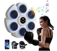 Machine de Boxe Musicale - PRUMYA - Bluetooth - Gants de Boxe Inclus - 9 Modes - Recharge USB