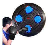 Machine de Boxe Musicale - Support Mural de Boxe | Machine de Frappe Musicale avec lumières Clignotantes | Tampon de Frappe Mural de Boxe | Machine de Frappe d'entraînement avec 3 Vitesses