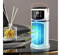 Machine de brumisation réglable - Climatiseur portable ABS avec lumière LED - Ventilateur de climatiseur de bureau de 15,5 cm | Fonction de brume cool | Idéal pour dormir, travailler, étudier, rencont