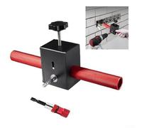 Machine de câblage murale automatique - Perceuse électrique - Outil de traction de câble pour filetage de fil de 3 à 6 mm dans la construction - Décoration d'intérieur - Rouge et noir (A)