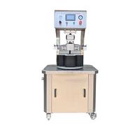 Machine de capsulage à vis entièrement automatique à double tête pour confiture de cerises, beurre d'arachide, pot en verre, bouteille en verre