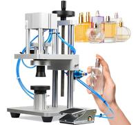 Machine de capsulage de parfum - Bouchon de bouteille professionnel avec sertissage réglable en hauteur pour une forte stabilité et élimination du bruit