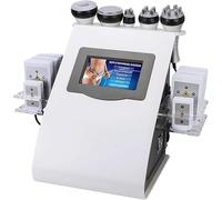 Machine de cavitation et de modelage du corps 6 en 1 | Équipement de beauté multifonctionnel pour le visage, l'abdomen, les bras, la taille, les fesses, les cuisses | Appareil de contour du corps à