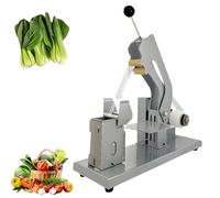 Machine de cerclage de légumes avec réglage de la tension et plate-forme de levage pour regrouper les aliments frais