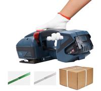 Machine de cerclage électrique automatique, kit de tendeur d'affichage numérique de batterie 4000 mAh pour sangles PP/PET, outil portable pour boîtes d'emballage, palettes, cartons