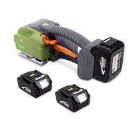 Machine de Cerclage Électrique GOYOJO à Piles pour Sangle PP/Pet 9-16mm 60-3200N Soudage/Empaquetage/Coupe pour Emballage/Expédition/Stockage Jusqu'à 700 Courroies/Cerclage Automatique