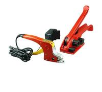 Machine de Cerclage Électrique, Kit de cerclage d'emballage de palettes, scellant de machine de cerclage manuel de fusion à chaud for outils de cerclage électriques sans boucle de sangle en PP(Zwart)