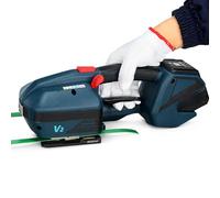 Machine de cerclage électrique, outil portable de bande de batterie avec écran LCD pour sangles PP PET de 1/2-5/8", batterie rechargeable de 4000 mAh, durable et efficace