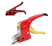 Machine de Cerclage Électrique, Pince Thermofusible, Sans Boucle | Kit de Cerclage pour Palettes avec Tendeur Manuel et Cordon de 2,7m, pour Feuillard de 10-16mm, Logistique d'Entrepôt