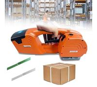 Machine de cerclage électrique pour feuillards Larges - Outil Automatique avec boîte de feuillard à Fusion à Chaud pour Emballage de palettes - Feuillard à Batterie - Outil de cerc
