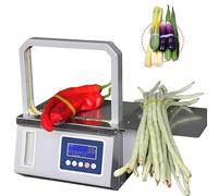 Machine de cerclage industrielle, induction photoélectrique, petit cerclage automatique, bande rapide de 1,5 seconde, détection de défaut, pour attacher des légumes