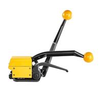 Machine de cerclage manuelle en acier, 3 en 1, tendeur à sertir, robuste pour bandes d'acier de 1,3 à 1,8 cm, outil d'emballage efficace pour entrepôt et expédition