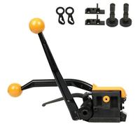 Machine de cerclage manuelle en acier sans joint pour ceinture PP/PET de 13 ~ 19 mm, construction en métal durable pour un emballage sécurisé