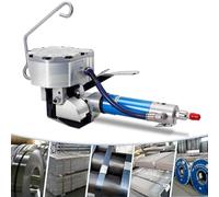 Machine de cerclage pneumatique en acier pour emballage industriel, bandeuse sans joint robuste avec outils de tendeur