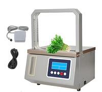 Machine de cerclage semi-automatique avec induction photoélectrique et écran LCD pour regrouper du ruban adhésif, des légumes, des billets, des boîtes et des colis