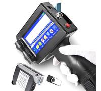 Machine de codage à jet d'encre à écran tactile LED, imprimante portable pour codage à séchage rapide sur n'importe quelle surface, prend en charge 25 langues, idéale pour les lignes de montage