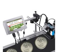 Machine de codage à jet d'encre industrielle pour texte, code-barres, impression de date avec pulvérisation latérale et inférieure et support multilingue