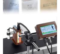 Machine de codage à jet d'encre pour ligne de production - Imprimante de codage de date pour texte, code QR, code-barres, numéro de lot, étiquette, image - 25,4 mm de largeur