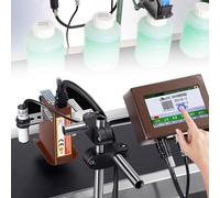 Machine De Codage De Date Pour Ligne De Production, Codeur Jet D'encre En Ligne, Machine De Codage De Date Pour Imprimante De Code Qr/Code-Barres/Numéro De Lot/étiquette/Image/Date(Red,25.4mmWidth)