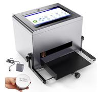 Machine de codage jet d'encre pour surfaces concaves et convexes, séchage rapide, imprimante de codage par lots de 12,7 mm avec écran 7" pour date, code-barres, code QR et données variables
