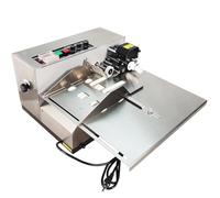 Machine de codage pour impression par lots, acier inoxydable, 300 pièces/min, épaisseur d'impression réglable pour logos, codes QR, codes-barres, encre sèche solide, roue d'encre automatique