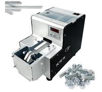 Machine de comptage automatique de vis, chargeur électrique de rangement de vis avec trémie en acier inoxydable et affichage numérique, piste réglable de 1 à 5 mm pour une longueur de vis inférieure