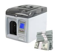 Machine de comptage et de Regroupement d'espèces, Haute Vitesse 1 500 Billets/Min, Machine d'emballage de Billets pour banques, commerces de détail et centres de trésorerie