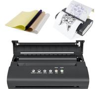 Machine De Copieur Thermique De Transfert De Tatouage, Imprimante De Pochoir De Tatouage, Mini-Imprimante Enfichable, Imprimante De Pochoir De Tatouage Portable, Deux Profondeurs RéGlables,220V