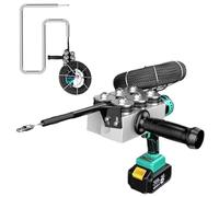 Machine de cordage de câble électrique avec deux batteries, extracteur de fil flexible pour la construction et les cloisons sèches, longueur 30 m, capacité de 70 kg
