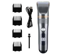 Machine de coupe de cheveux - Trimmer de la barbe professionnelle, outil de clipper calme | Appareil capillaire de charge USB, coupeur de garniture réglable, kit de rasage d'affichage de la batterie a