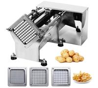 Machine de coupe-frite électrique, copeus de frites commerciales, lame de 6/9/13mm, déchiqueteuse de pommes de terre en acier inoxydable, coupeur entièrement automatique pour pommes de terre,carottes