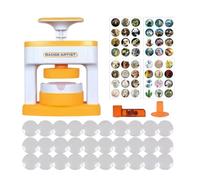 Machine De Création De Badges - Kit De Création De Boutons DIY, Outil De Perforation Circulaire Compact Et Portable, Station D'artisanat Créatif, Fournitures D'art Amusantes Pour | Pour Les Pr