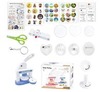 Machine de Création de Badges | Presse Manuelle Accessoires pour Fabrication de Badges Activité Manuelle Ludique | Créateur de,Pour Projets DIY, Décoration Et