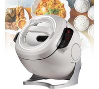 Machine de Cuisson 6L Entièrement Automatique Multifonctionnel Appareil de Cuisine - Démarrage Intelligent, Vitesses Réglables, Rotation Automatique à 360° pour Maison ou Restaurant