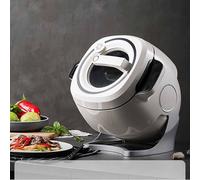 Machine de cuisson automatique 2000 W 6 L Démarrage en un clic avec rotation à 360° et vitesses réglables pour sauté, ragoût et cuisson quotidienne